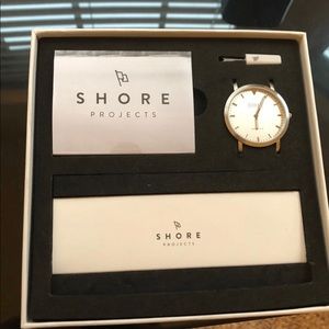 Shore projects silver watch